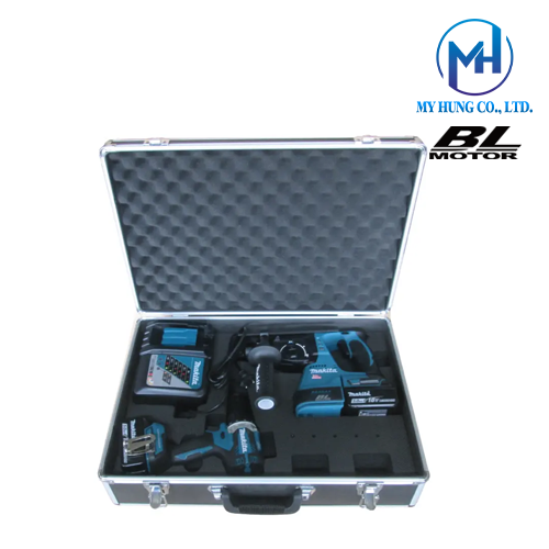 Bộ sản phẩm dùng pin 18v Makita DLX2425TX1(DDF484＋DHR242)