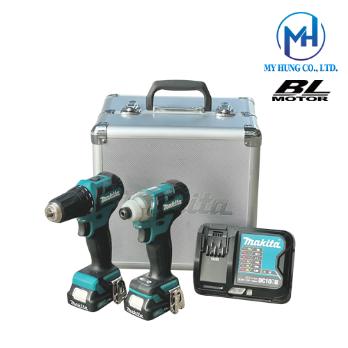 Bộ sản phẩm dùng pin 12v Makita CLX210SX1 (DF332D+TD111D)