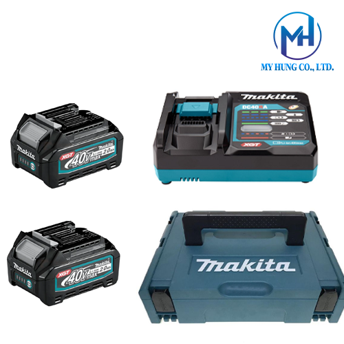 Bộ pin sạc Makita 191V15-1 (BL4020*2+DC40RA+MAKPAC1)