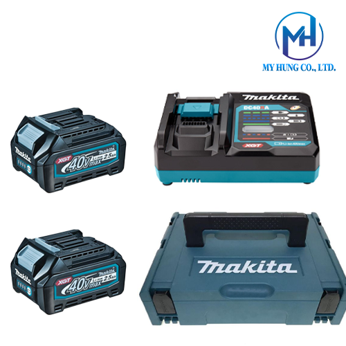 Bộ pin sạc Makita MKP1G001 191J81-6 (BL4025*2+DC40RA+MAKPAC1)