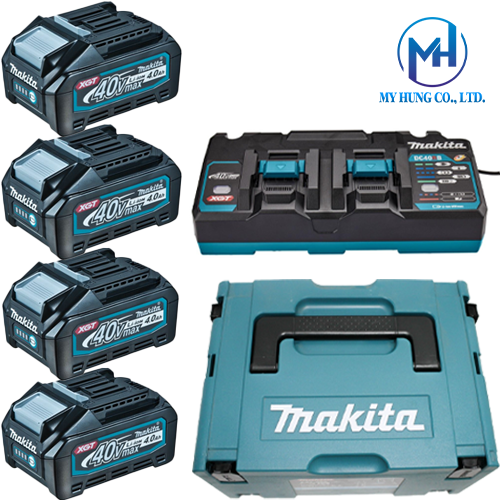 Bộ pin sạc Makita 191U28-6 (BL4040*4+DC40RB+MAKPAC3)