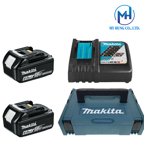 Bộ pin sạc Makita 198116-4 (BL1860B*2+DC18RC+MAKPAC1)