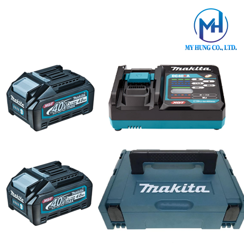 Bộ pin sạc Makita MKP1G002 191J97-1 (BL4040*2+DC40RA+MAKPAC1)