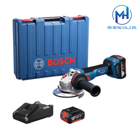 Máy mài góc dùng pin 18V Bosch GWS 18V-11 S (2 Pin 5.0Ah,1 Sạc) 100mm