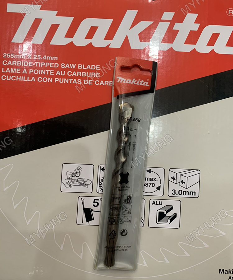 MŨI KHOAN BÊ TÔNG MAKITA D-00262 14x160MM CHÍNH HÃNG