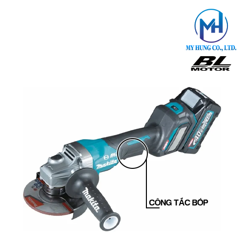 Máy mài góc dùng pin 40V Makita GA029GM201(125MM)