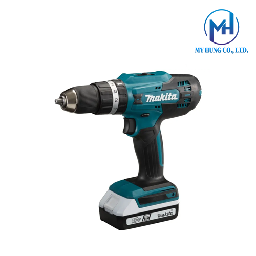 Máy khoan búa, vặn vít dùng pin 18v Makita HP488DWAE