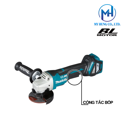 Máy mài góc dùng pin 18v Makita DGA418Z(100MM/Thân máy)