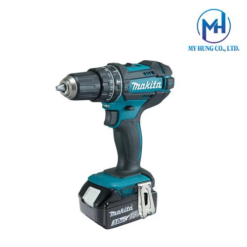 Máy khoan búa và vặn vít dùng pin 18v Makita DHP482RFE