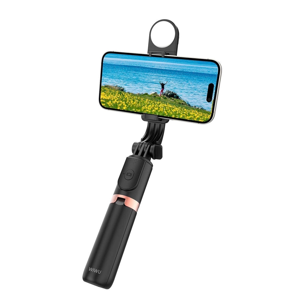 Gậy selfie Mini Wiwu Wi-SE011 có đèn chiếu sáng