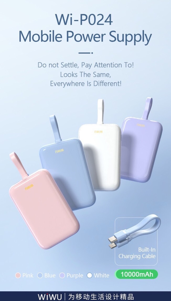 Pin dự phòng Wiwu Power Bank Wi-P024 10000mAh