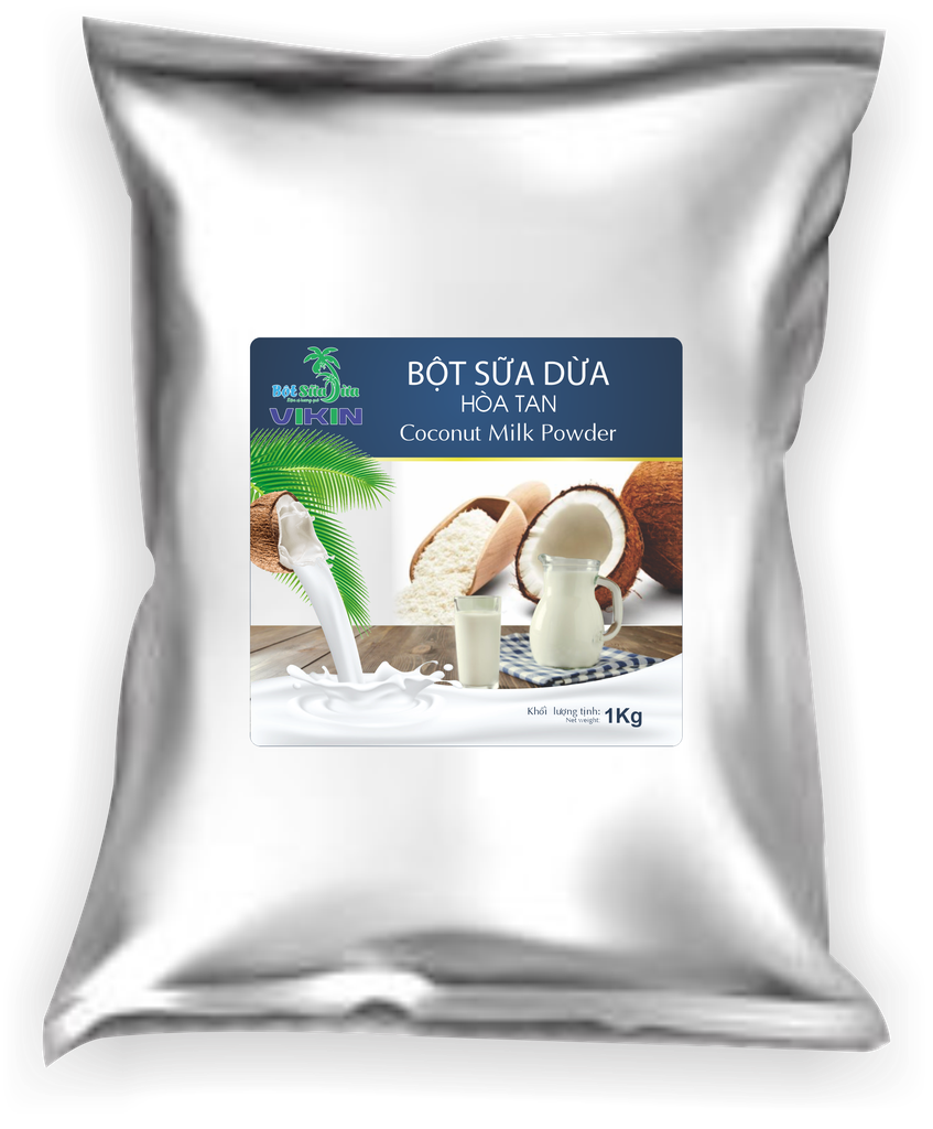 Bột sữa dừa nguyên chất gói 1Kg (không đường)