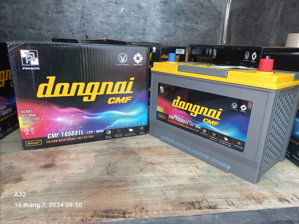 Ắc quy Ô to Pinaco CMF105D31 12V - 90Ah