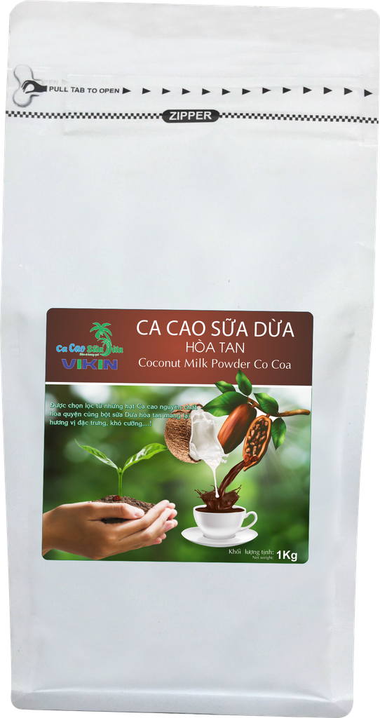 Ca cao sữa dừa hòa tan túi 1 kg