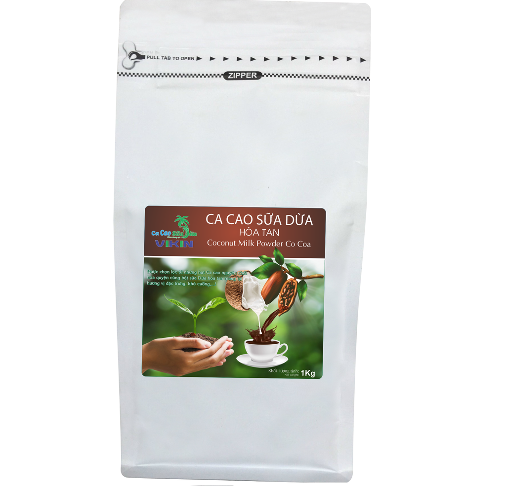 Ca cao sữa dừa hòa tan túi 1 kg