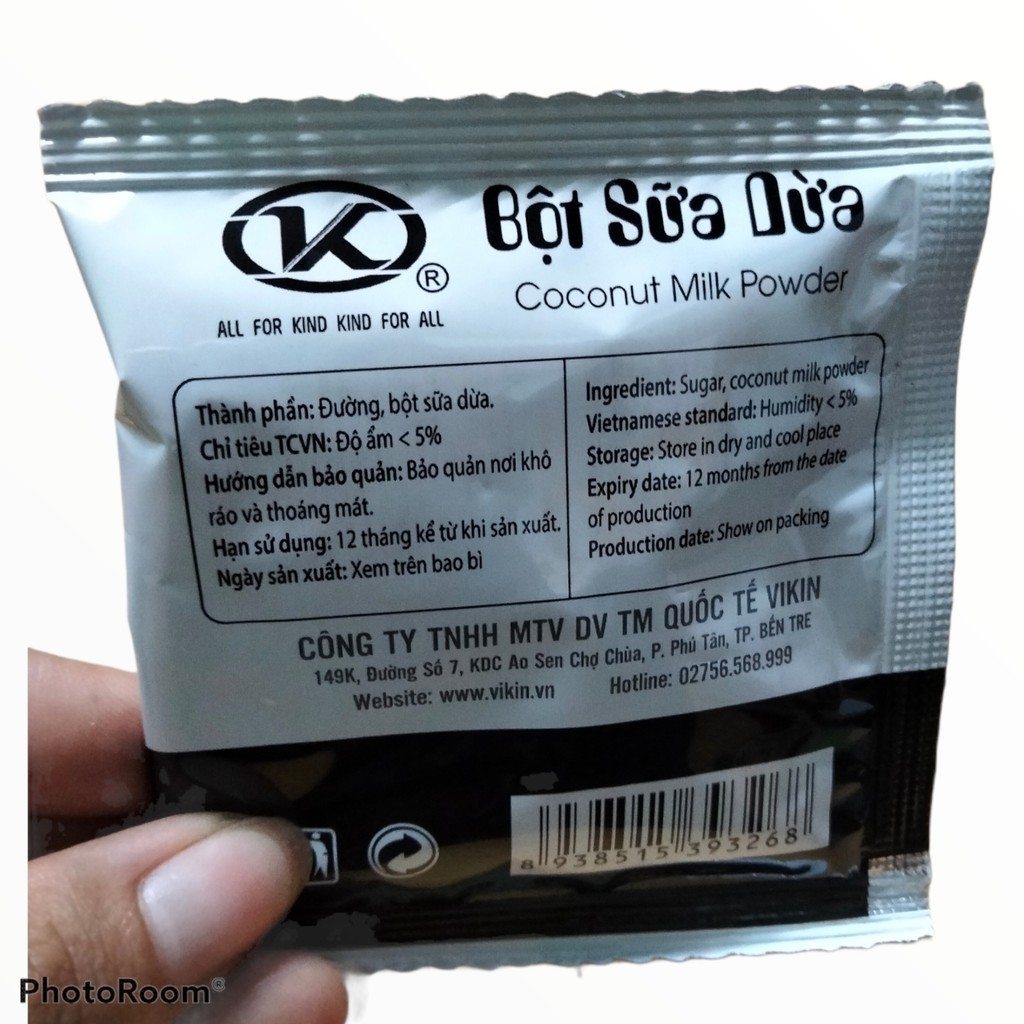 Bột sữa dừa có đường Vikin gói 17g