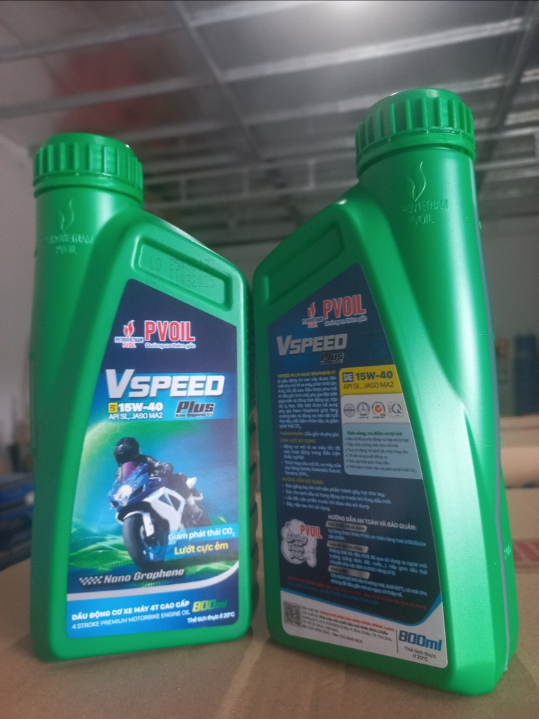 PV Oil VSpeed Plus NANO 15w40 SL số 0.8L ×24