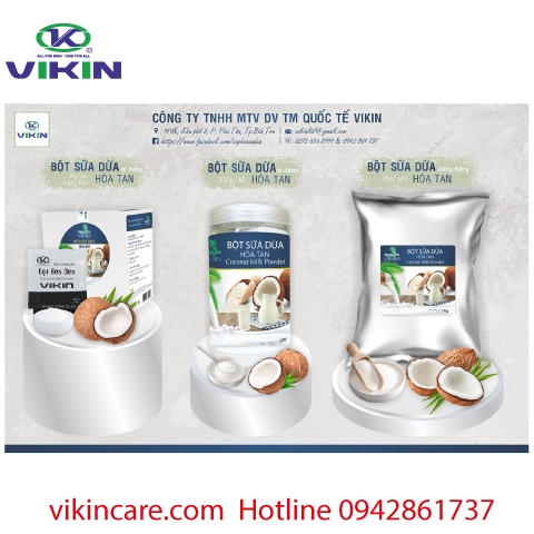 Bột sữa dừa nguyên chất gói 1Kg (không đường)