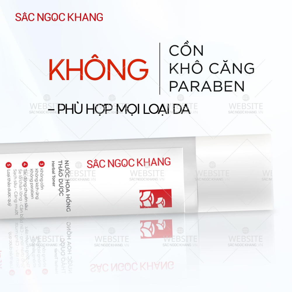 Nước Hoa Hồng Thảo Dược Sắc Ngọc Khang 145ml (Herbal Toner)