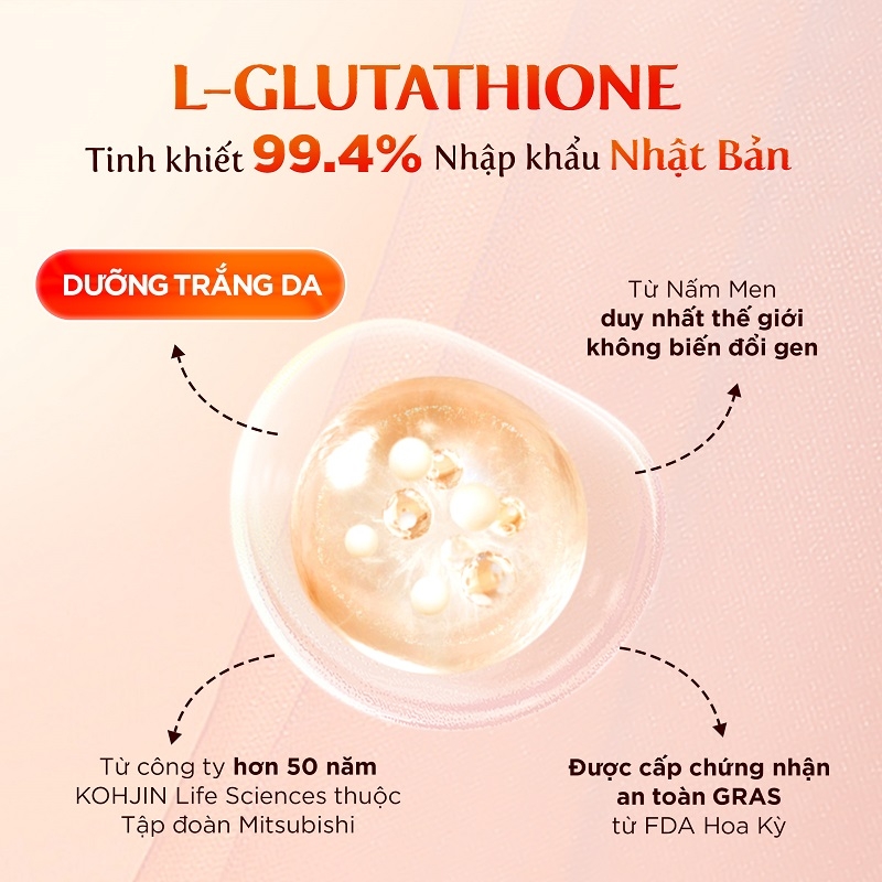 Viên Uống Glutathione Dưỡng Trắng Da Vượt Trội 60 viên (Tặng Kem Ngày fullsize)