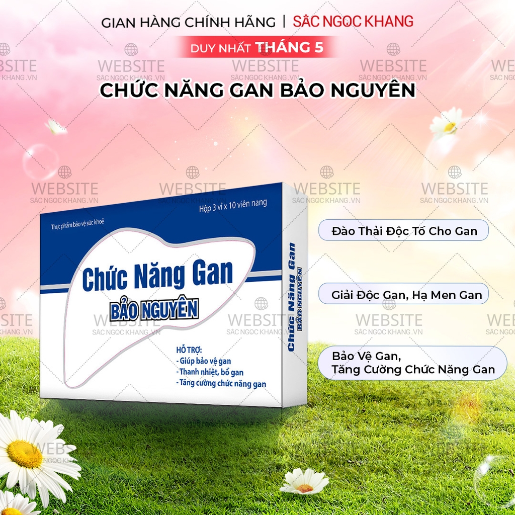 Chức năng gan Bảo Nguyên hộp 30 viên