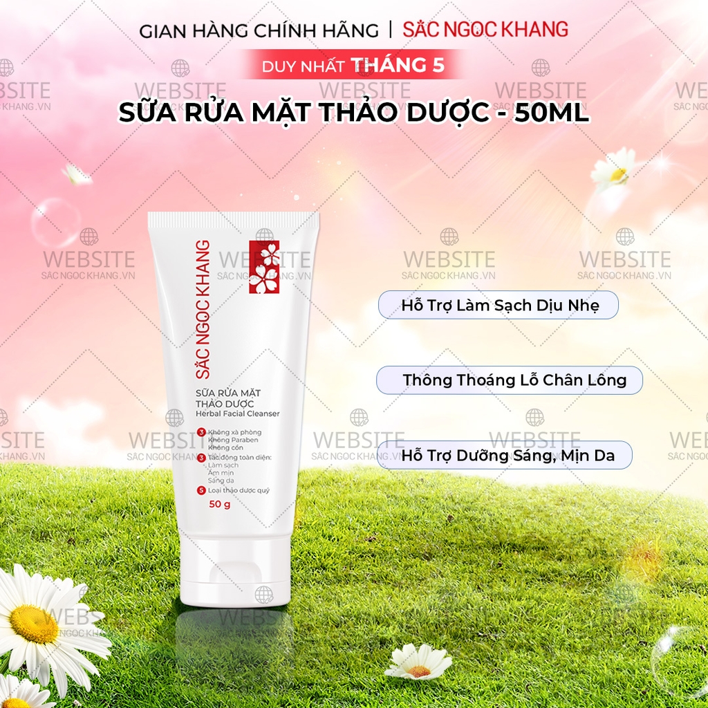 Sữa Rửa Mặt Thảo Dược Sắc Ngọc Khang (Herbal Facial Cleanser)  50g