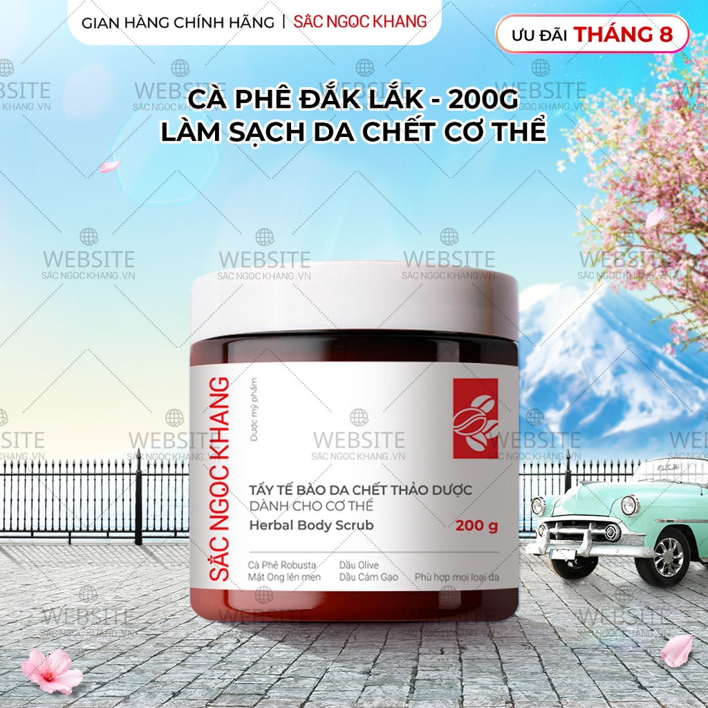Tẩy Tế Bào Chết Thảo Dược Sắc Ngọc Khang Dành Cho Cơ Thể (Herbal Body Scrub) (hũ 200g)