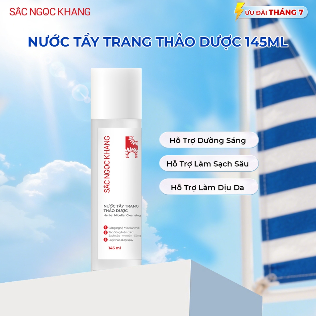 Nước Tẩy Trang Thảo Dược Sắc Ngọc Khang 145ml (Micellar Cleansing Water)