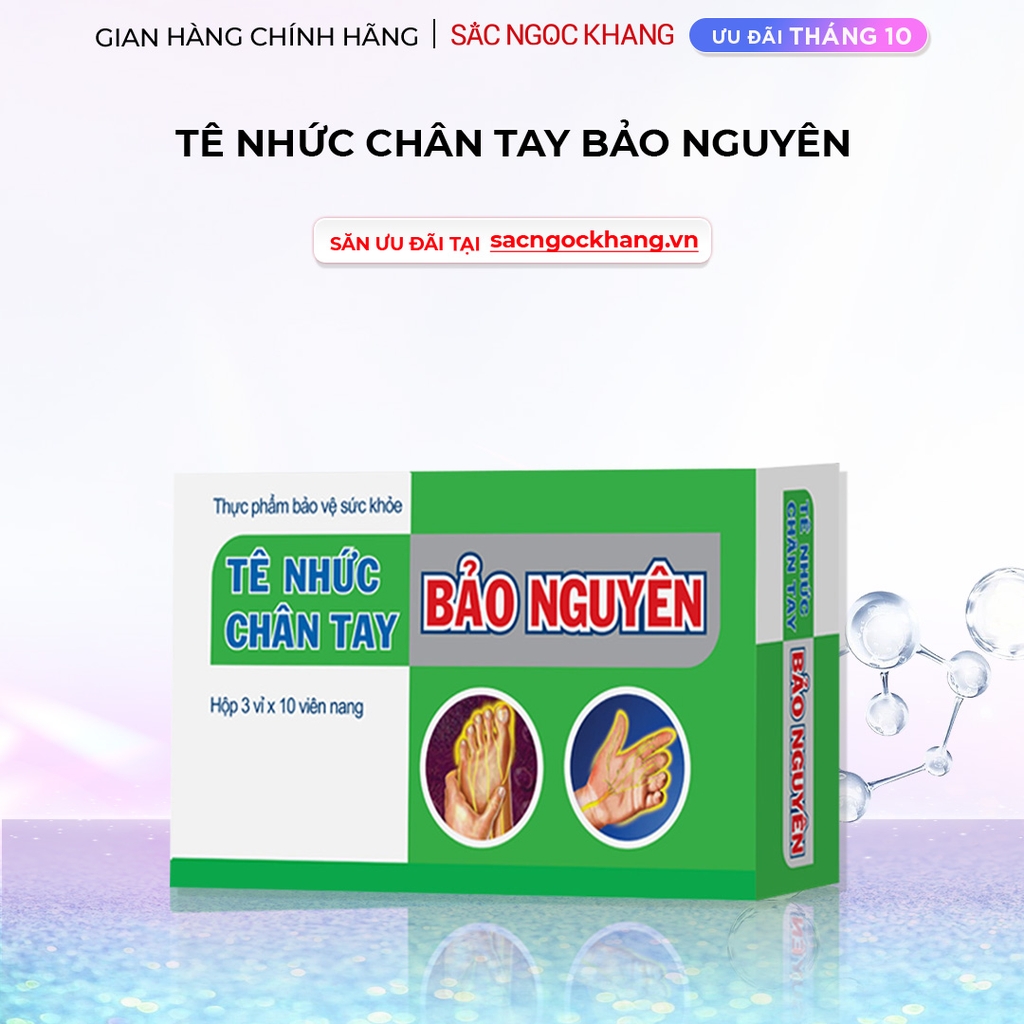 Tê nhức chân tay Bảo Nguyên hộp 30v
