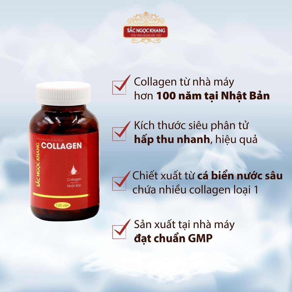 Combo 3 Viên Uống Collagen Dipeptide Mờ Nếp Nhăn - Dưỡng Ẩm Mịn Sắc Ngọc Khang