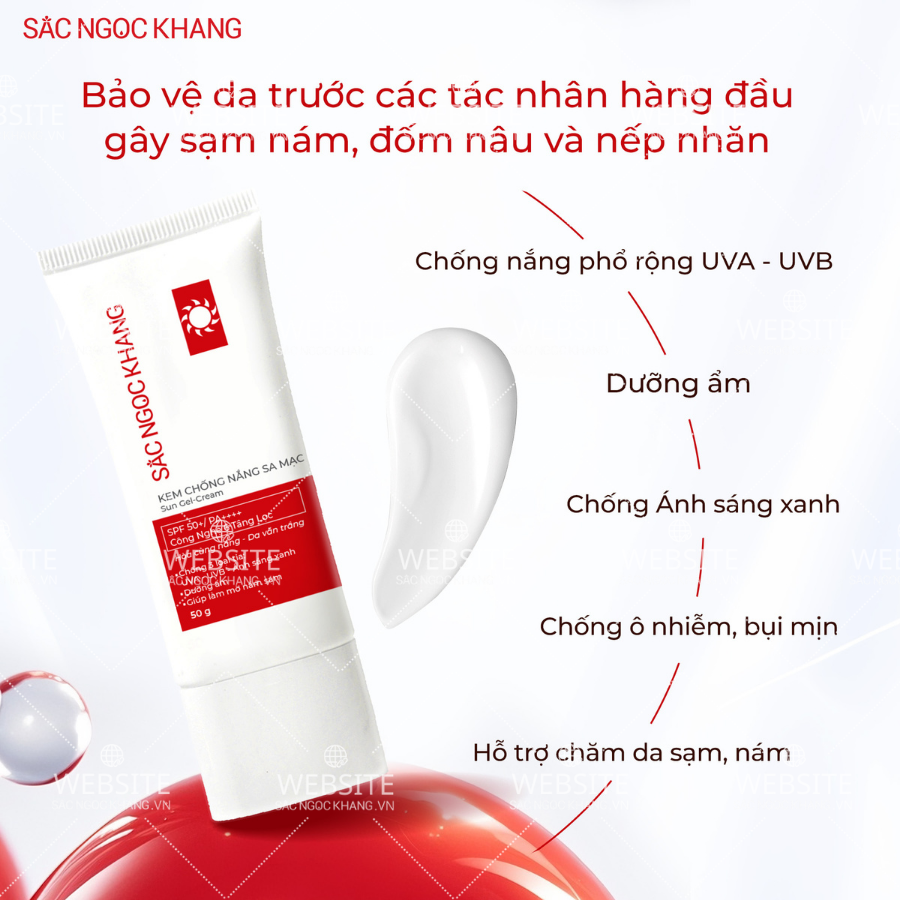 Kem Chống Nắng Sa Mạc Sắc Ngọc Khang 50g