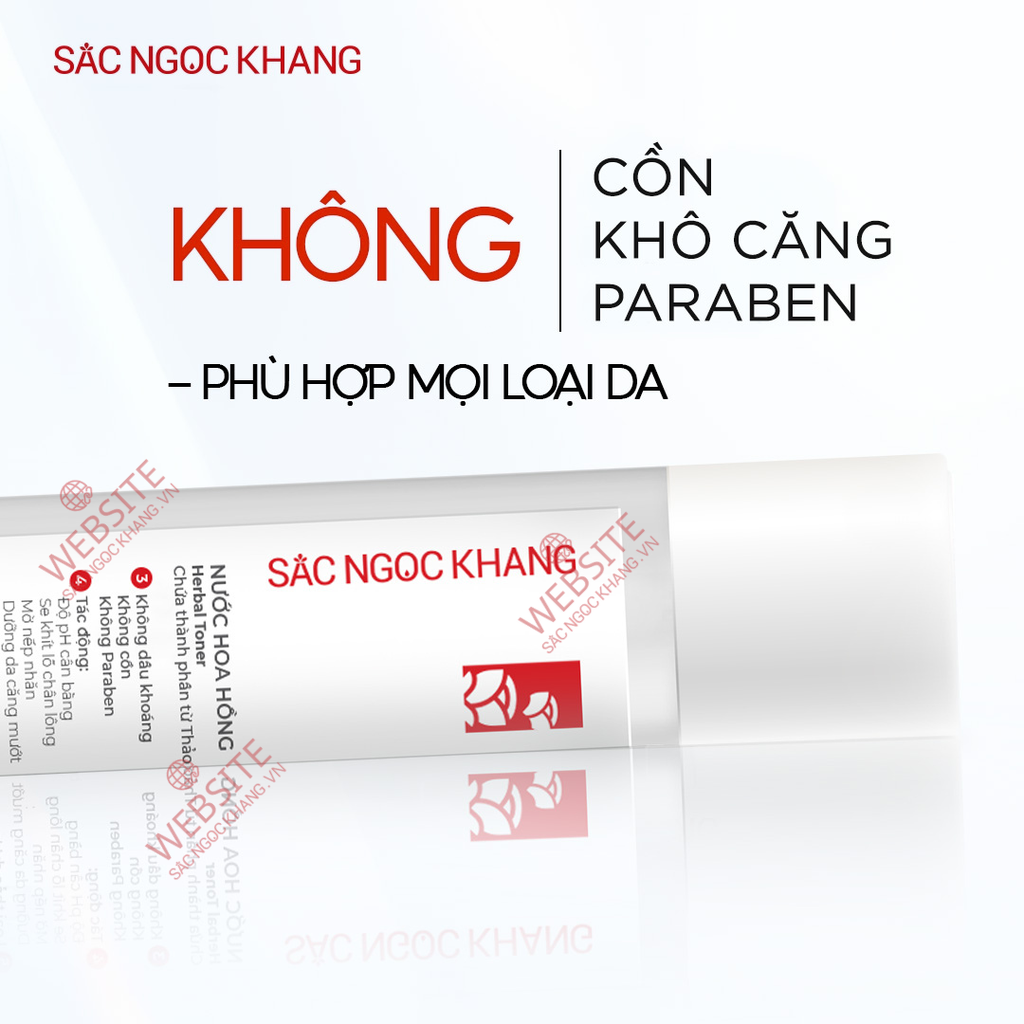 Nước Hoa Hồng Thảo Dược Sắc Ngọc Khang 145ml (Herbal Toner)