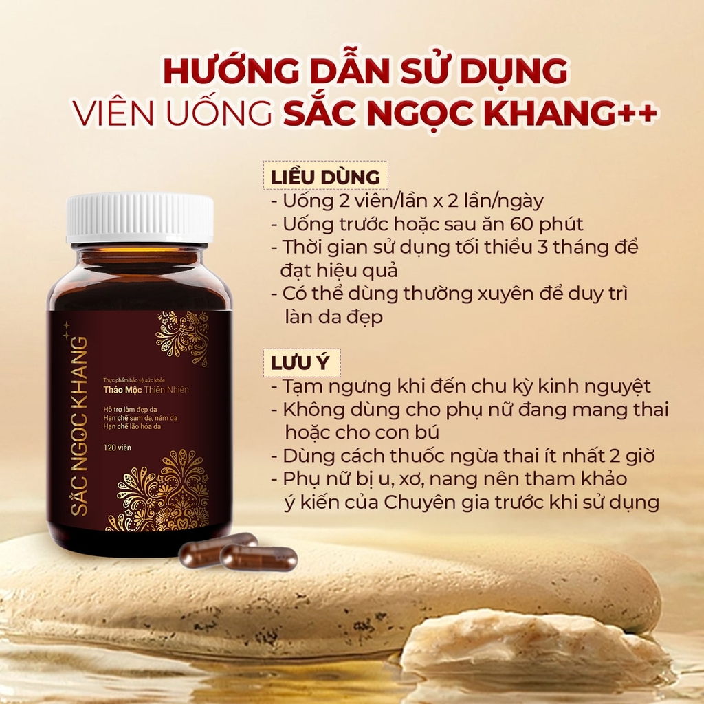 Viên Uống Sắc Ngọc Khang ++ Hộp 60 Viên