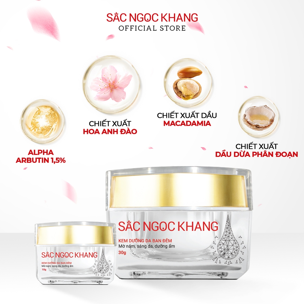 Kem dưỡng da ban đêm Sắc Ngọc Khang 10g (dưỡng ẩm - mờ nám - sáng da)