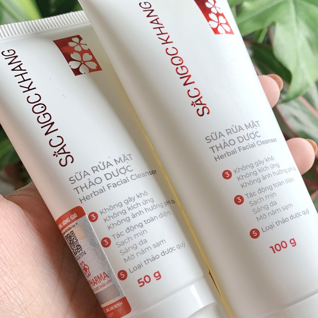 Sữa Rửa Mặt Thảo Dược Dịu Nhẹ Sắc Ngọc Khang (Herbal Facial Cleanser) 100g