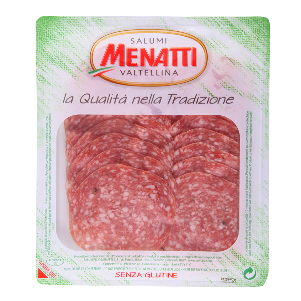 Menatti Pre Sliced Salami Milano 120gr