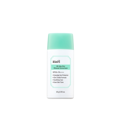 Kem chống nắng nâng tone sáng da Dear Klairs All-day Airy Mineral Sunscreen SPF50+ PA++++ 60g / 35g / 10g