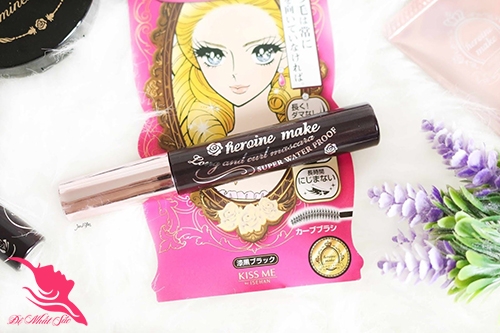 VỎ MÀU HỒNG - Mascara Kiss me Heroine Make Long & Curl màu 01 Đen Bóng 4.5g