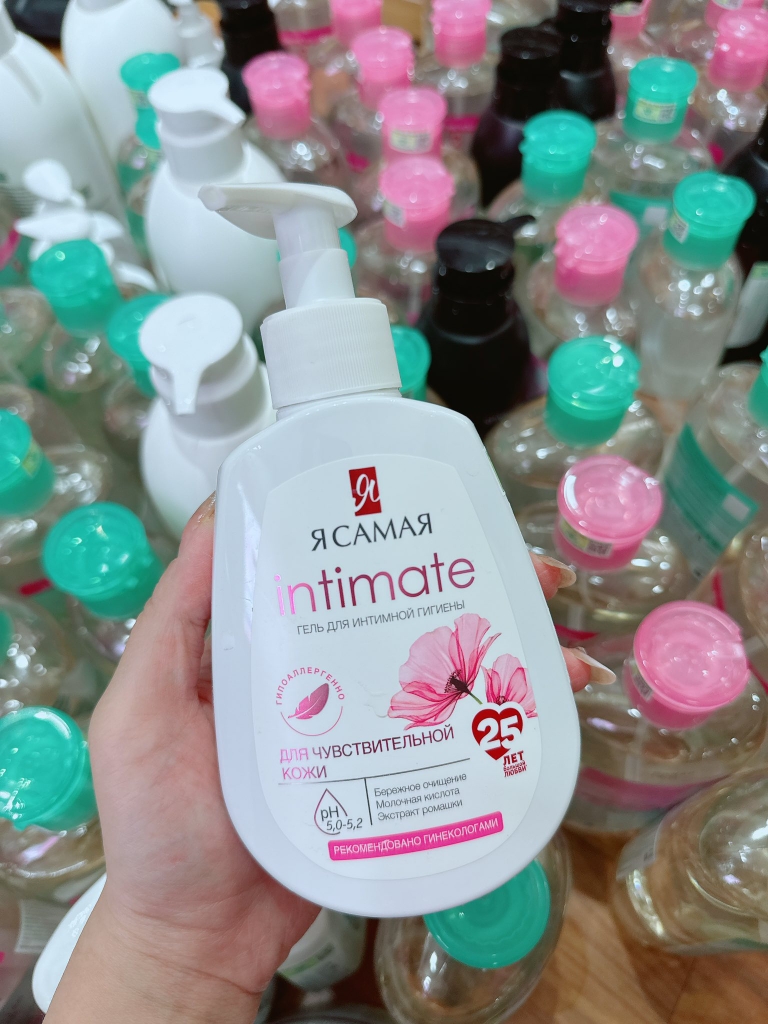 Dung dịch vệ sinh nữ giới Ya samaya Intimate của Nga 265ml - ddvs phụ nữ yasamaya mẫu mới chính hãng