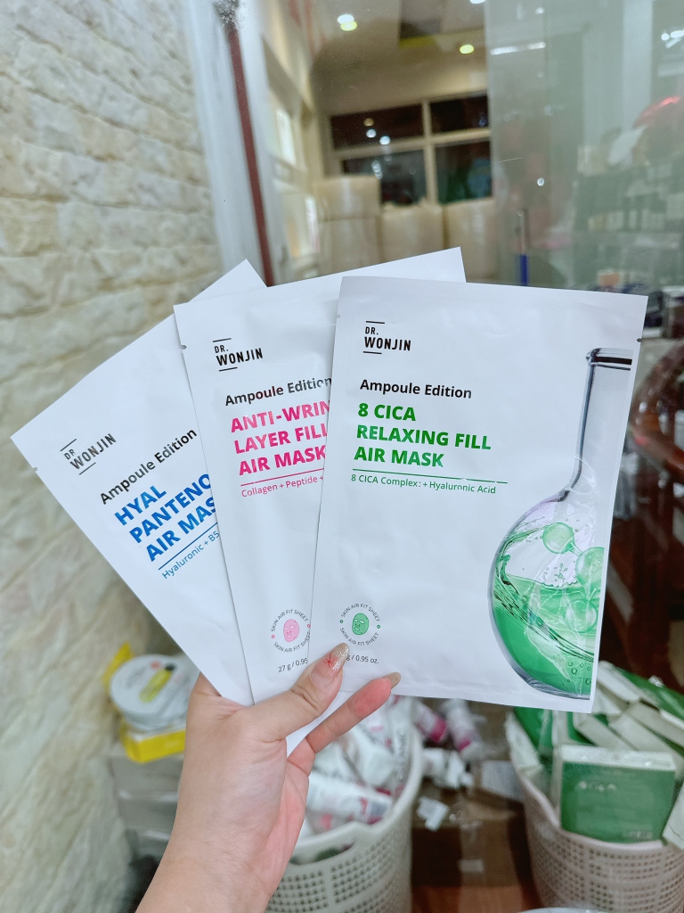 (Không vỏ hộp) Mặt nạ siêu tinh chất DR Wonjin Ampoule Edition Fill Air 27g - mặt nạ wonjin chính hãng