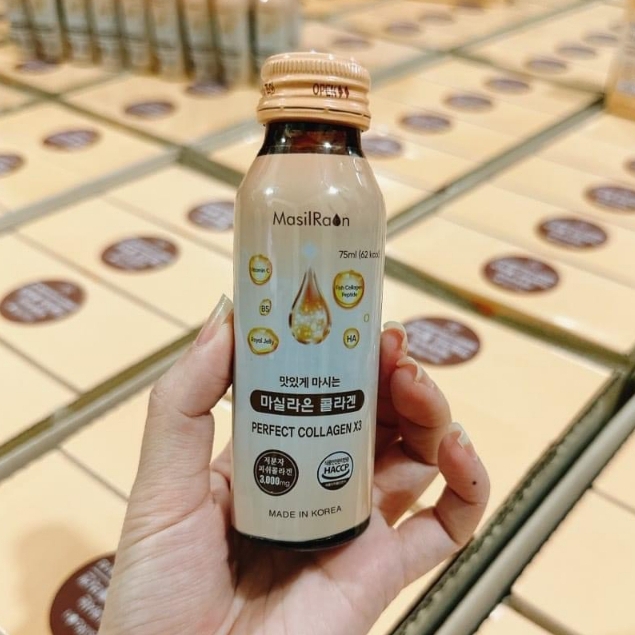 Nước uống collagen x3 phục hồi da MasilRaon (Perfect Collagen X3 3000mg) 1 chai x 75ml Hàn Quốc