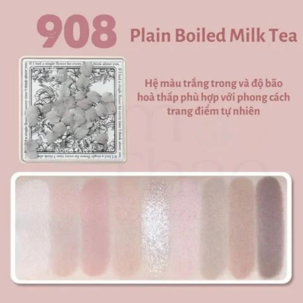 Bảng phấn mắt 9 ô màu GoGo Tales Secret garden eyeshadow palette chống trôi hàng nội địa Trung - 13g