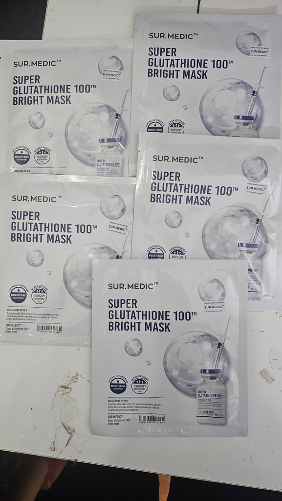 Mặt nạ Sur.medic dưỡng trắng - mask Surmedic phục hồi Bright Glutathione - Super Calm - Age Control - Hyaluronic