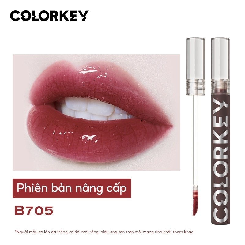 Son tint bóng COLORKEY Airy Lip Gloss Mirror 1.7g - son color key tạo hiệu ứng căng bóng như gương