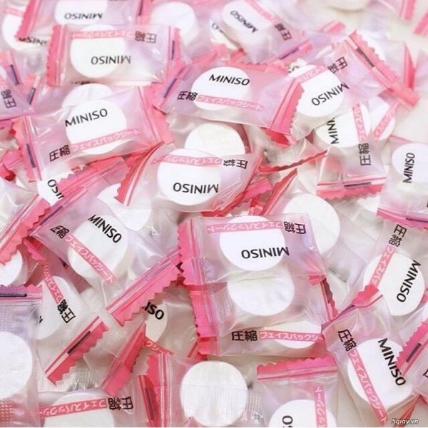 Mặt Nạ Dạng Viên Nén Dưỡng Da Mềm Mịn Miniso
