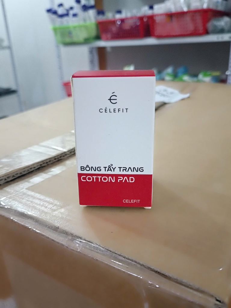 Bông tẩy trang quà tặng Dr. Pepti / Celefit / Garnier - bông tẩy trang sample từ các hãng cao cấp