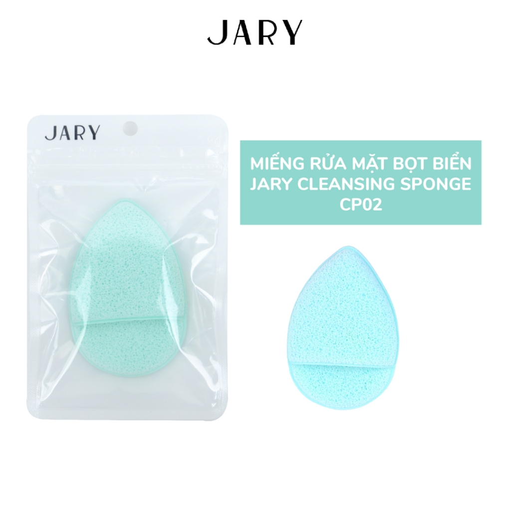 Miếng rửa mặt bọt biển cao cấp Jary Cleansing Sponge CP01 - CP02 - CP03 ( 1 cái lẻ ) chính hãng