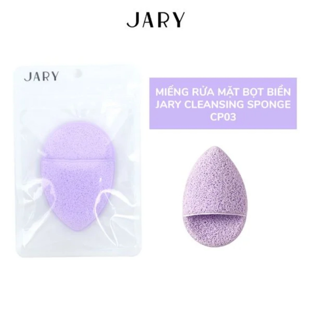 Miếng rửa mặt bọt biển cao cấp Jary Cleansing Sponge CP01 - CP02 - CP03 ( 1 cái lẻ ) chính hãng
