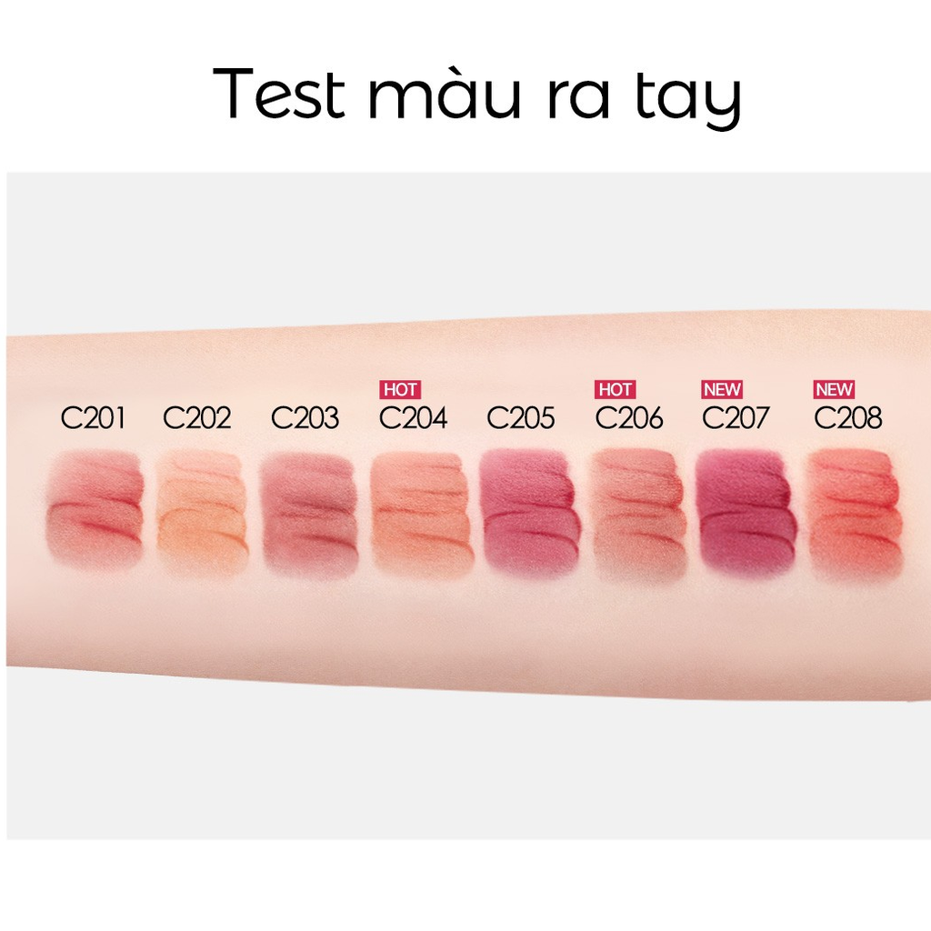 Son môi Carslan Lip Seru.m Crea.m - Lip Glow Seru.m đủ mã màu - son tint finish - căng bóng - mềm mịn