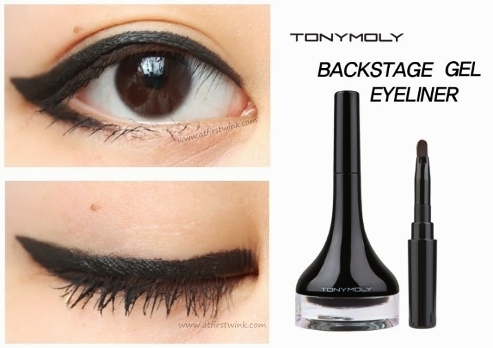 Kẻ mắt dạng gel Tony Moly Backstage Eyeliner Gel tonymoly 2 màu nâu/đen không lem trôi chính hãng 4g